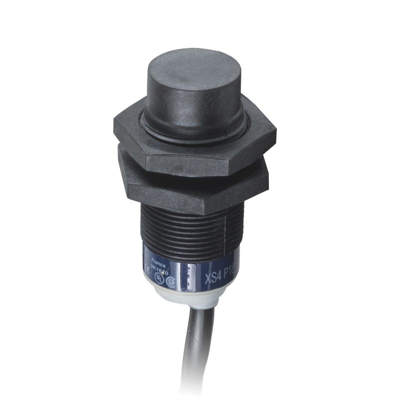 inductive sensor XS4 M18 - L41mm - PBT - Sn8mm - 12..24VDC - cable 2m