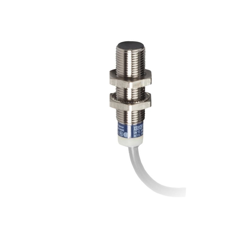 inductive sensor XS6 M12 - L37mm - brass - Sn4mm - 12..24VDC - cable 2m