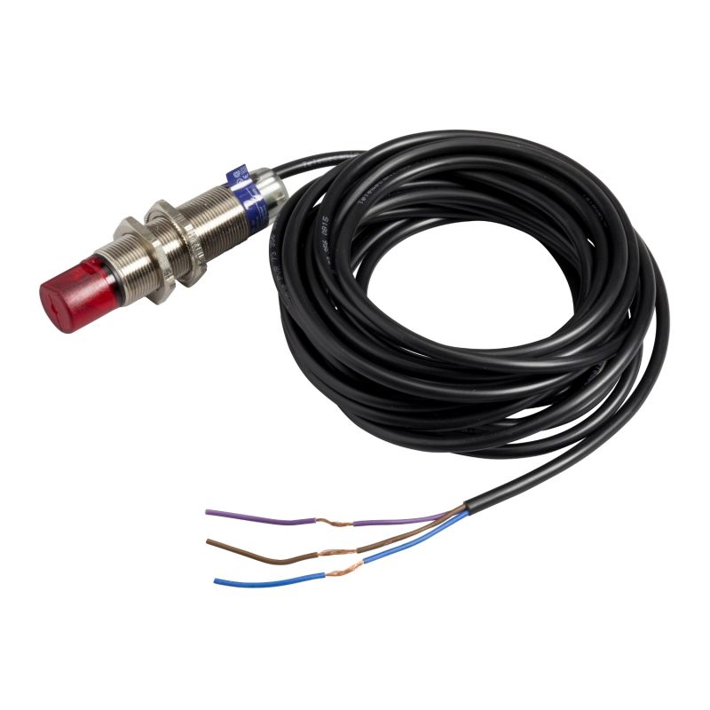 photo-electric sensor - XUBT - polarised - 90° - Sn 1.4m - 12..24VDC - cable 2m