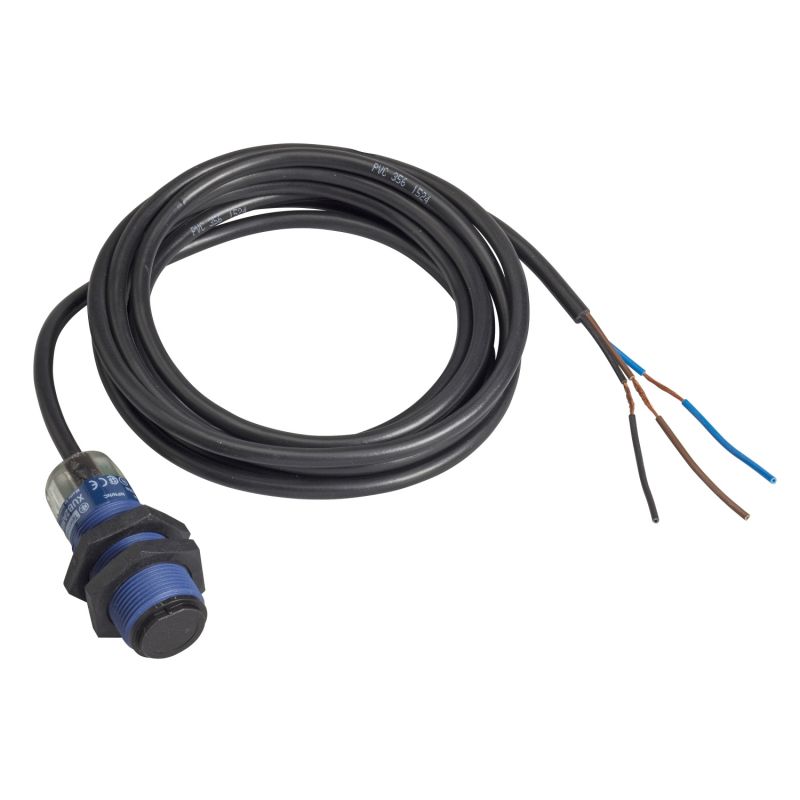 photo-electric sensor - XUB - reflex - Sn 4m - 12..24VDC - cable 5m