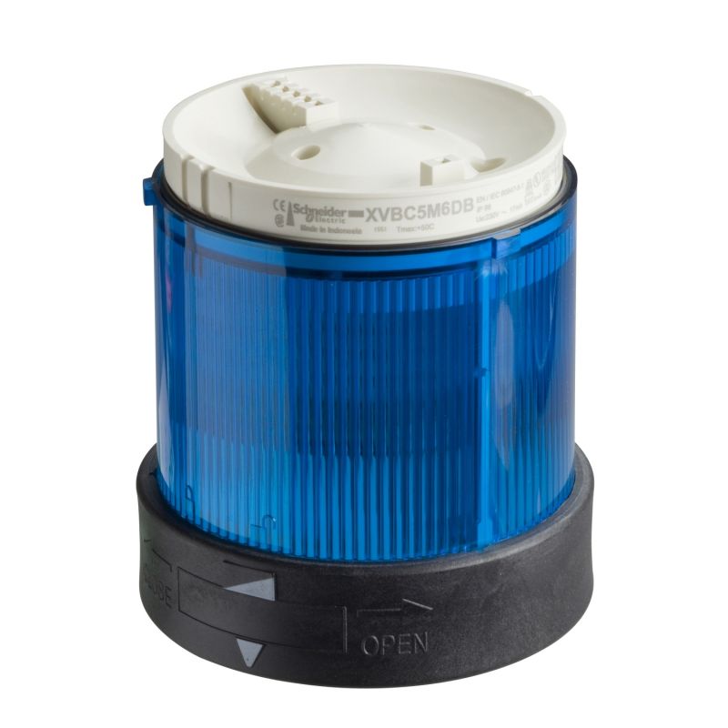 unidade iluminada - luz fixa - azul - 250 V, máx.