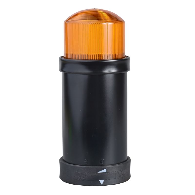 Illuminated unit for modular tower lights, plastic, orange, Ø70, steady, flashing, 24 V AC/DC