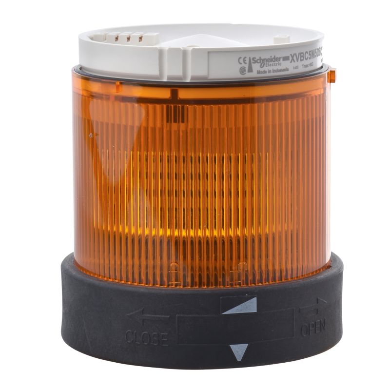 unidade iluminada - luz fixa - laranja - 120 V AC