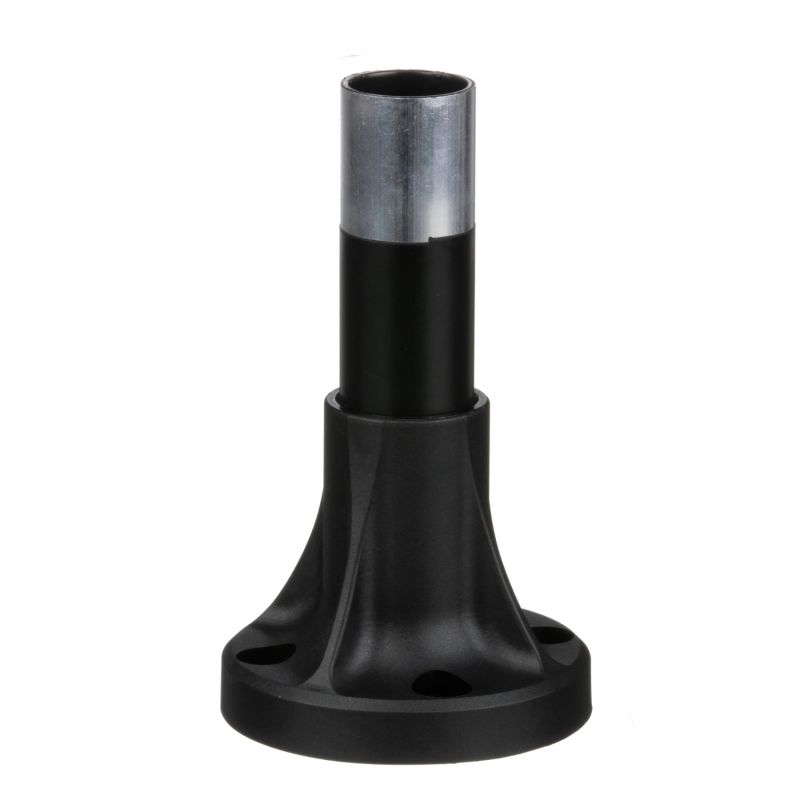 tubo de suporte + base de fixação l=80 mm - alumínio preto - XVB