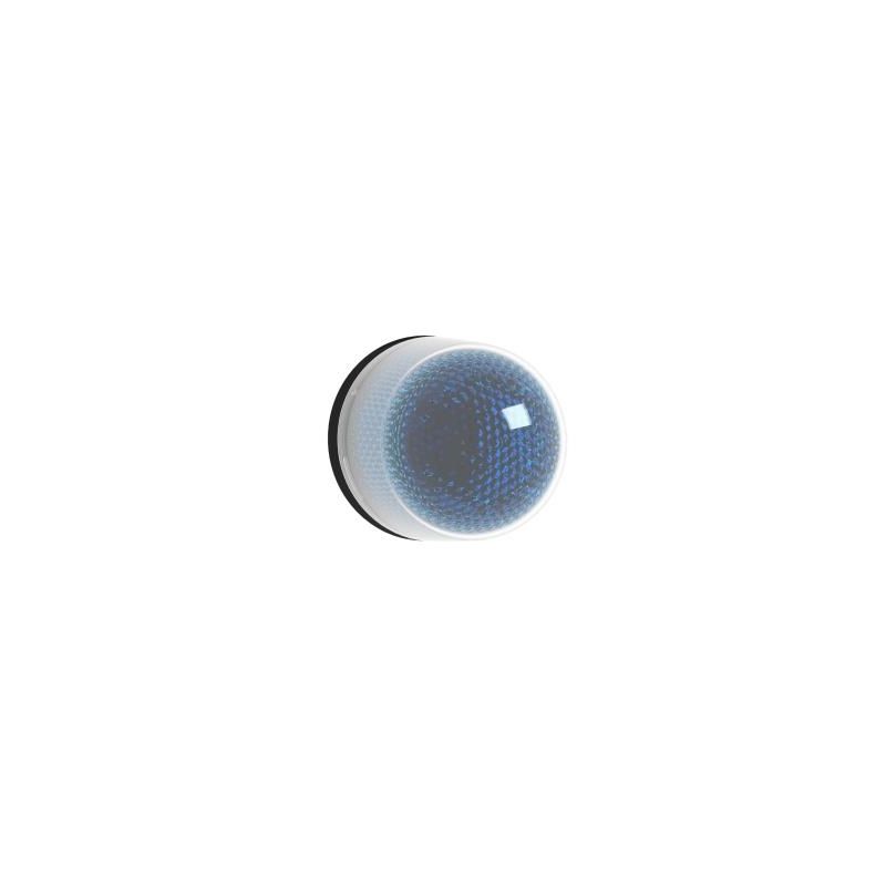 Baliza giratoria , 100 mm, azul, con buzzer 70…90 db, 12...24 v dc