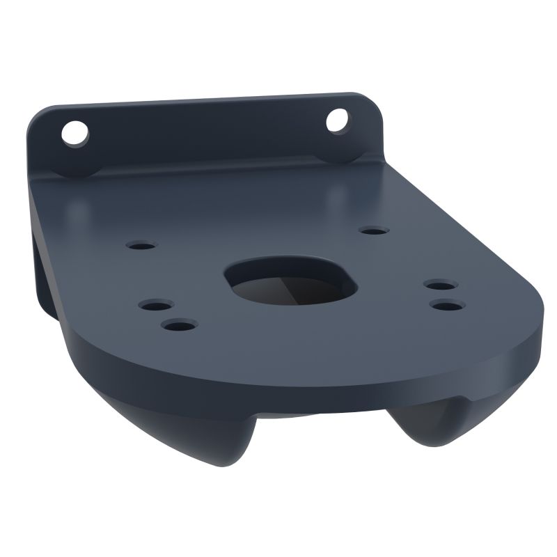 Fixing plate for use on vertical support for modular tower lights, black, Ø60