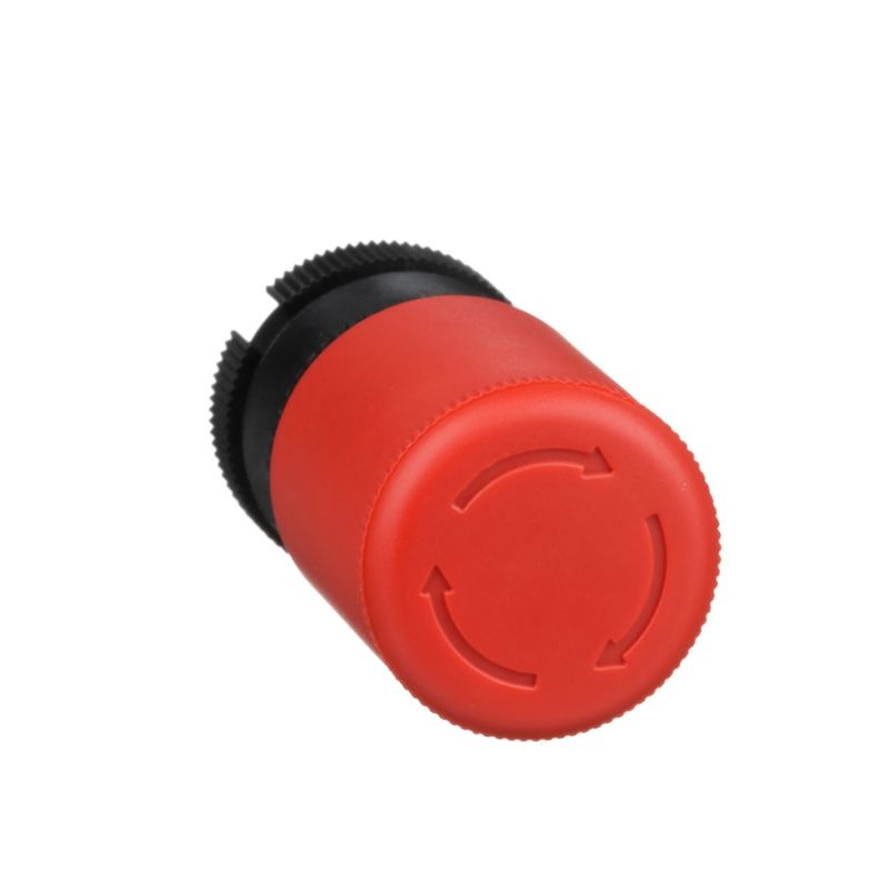red Ø30 Emergency stop, switching off head trigger and latching turn release