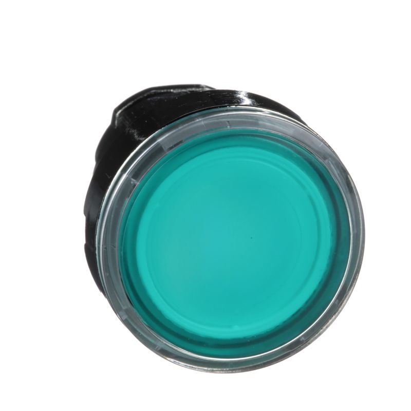 cabeça de botão de pressão iluminada - Ø 22 - verde