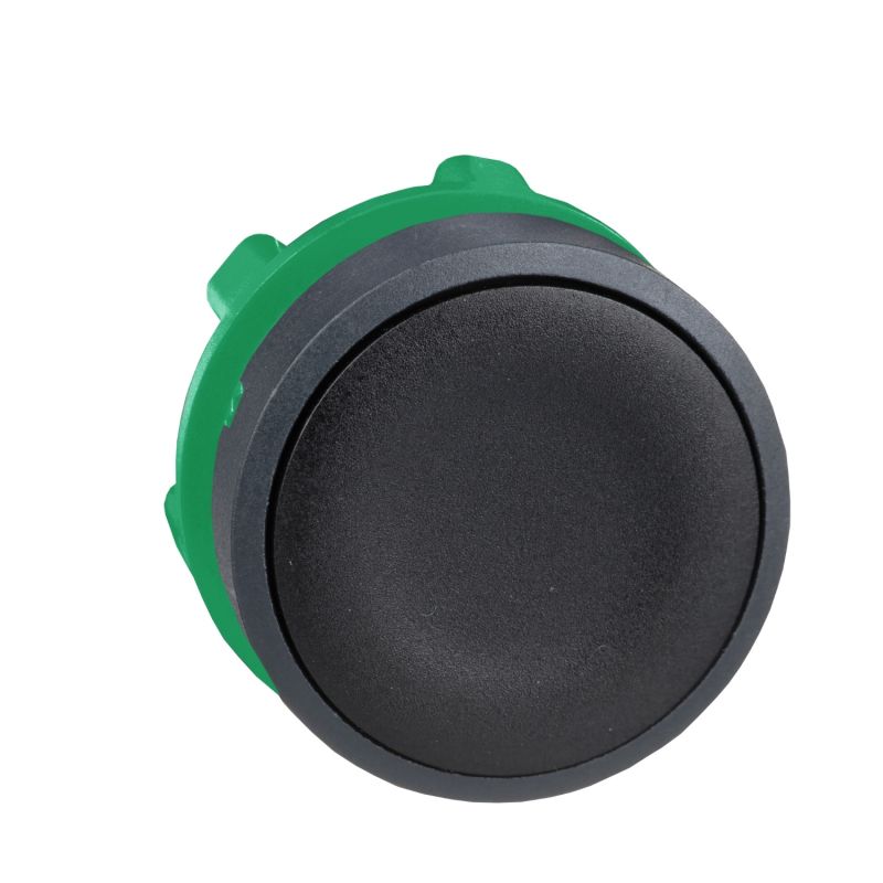 cabeça botão cápsula preta para aro de fixação plástico